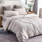 PURE ERA Jersey Knit Duvet Cover Set 100% T-Shirt Cotton Super Soft Comfy 2pc - Image 6