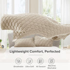 Comfort Spaces King Quilt Set Modern Reversible Ogee Coverlet King Bedding Set - Image 3