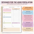 ADHD Planner for Women，Daily Productivity Planner - Image 3