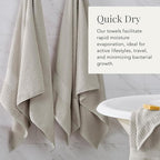 NY Loft 100% Cotton Hand Towel 6 Pack | Super Soft & Absorbent Quick-Dry Hand - Image 3