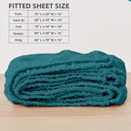 HBHLFZ Full Fitted Sheet Only, Soft Breathable Bottom Sheet - Image 2