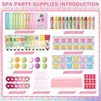 120 PCS Spa Party Supplies for Girls & Women, Spa Party Favors Include Face - Image 2
