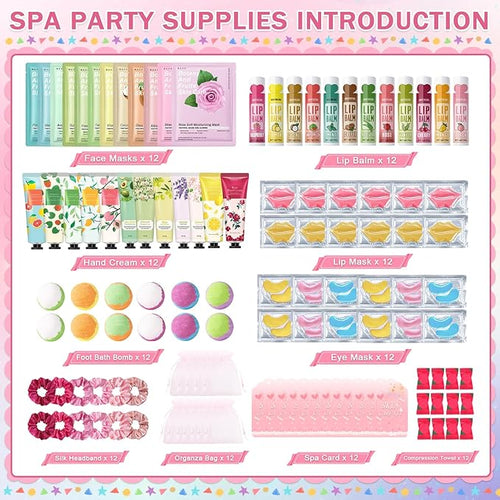 120 PCS Spa Party Supplies for Girls & Women, Spa Party Favors Include Face - Image 2