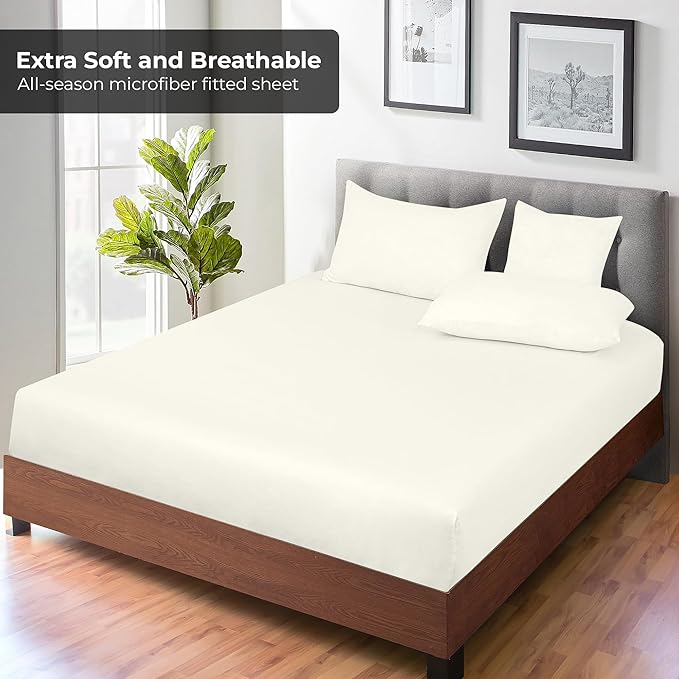 Royale Linens Fitted Sheet King - Image 4