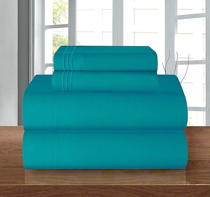 Elegant Comfort Luxurious Soft 1500 Premier Hotel Quality 4-Piece Bed Sheet Set - Image 2