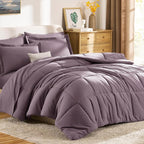CozyLux Full Size Comforter Sets Dusty Purple - Image 9