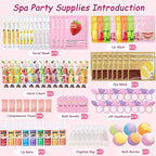 160 PCS Spa Party Supplies for Girls Women, Include Facial Mask, Hand Creams - Image 2