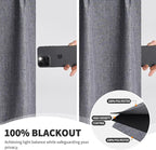 Wdfour24x36 Inch Pinch Pleated Blackout Cafe Curtains - Image 3
