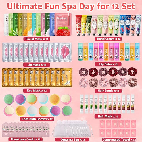 132PCS Spa Party Supplies for Women, Spa Party Favors Include Face Masks - Image 2