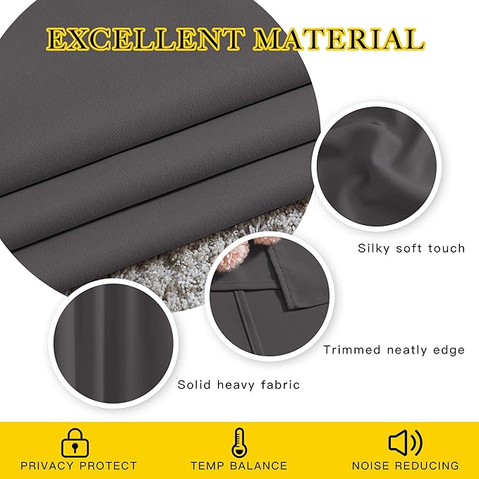 NICETOWN Blackout 102 inch Curtains - Image 4