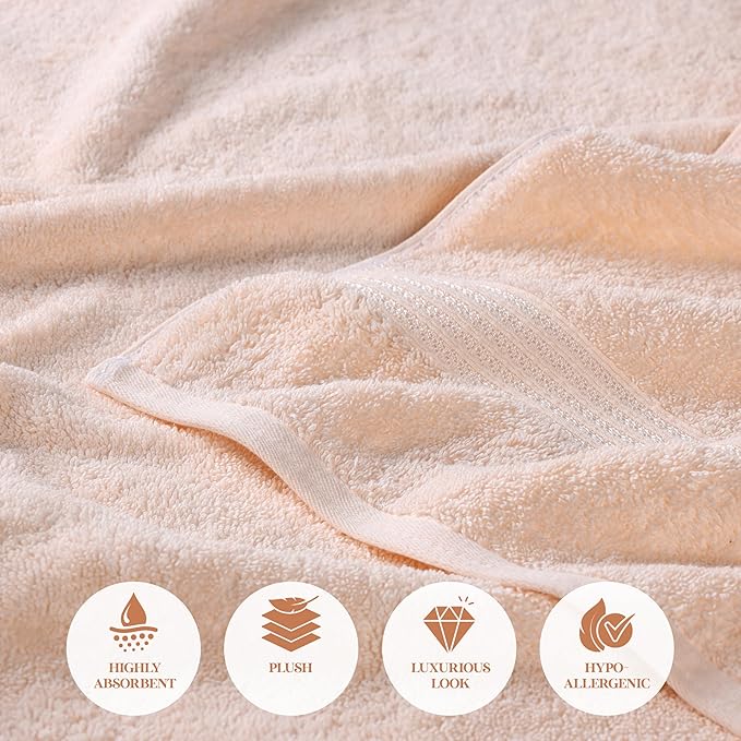 Superior Egyptian Cotton 2-Piece Bath Sheet Towel Set, Oversized Body Towels - Image 8