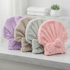 Microfiber Hair Towel Wrap for Women, Quick Drying Anti Frizz Hair Turban - Image 2