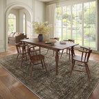 Washable 8x10 Area Rugs for Living Room, Boho Non-Slip Vintage Distress Large - Image 3