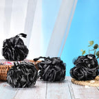 Yoget Bath Loofah Sponge, 4 Pack Black 60G Shower Mesh Ball Soft Pouf Body - Image 6