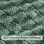 Knitted Weighted Blanket for Adult, No Beads Heavy Blanket 48” x 72'' 10lbs - Image 4