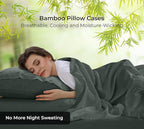 Royale Linens Cooling Pillow Cases King Size Set of 2-100% Rayon Derived from - Image 4