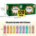 AZEN 120 Pack Lip Balm, Natural Lip Balm Bulk, Lip Care Product, Moisturizing - Image 7