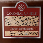 Colonial Candle Tibetan Sandalwood Scented Jar Candle, 2 Wick, 3.5 oz, Mottled - Image 5