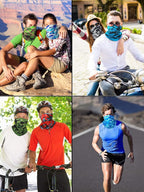 SATINIOR Summer Camo Neck Gaiter UV Protection Cooling Face Mask Sun Hood - Image 4