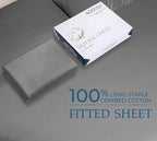 Royale Linens 400 Thread Count 100% American Grown Cotton Fitted Sheet King Size - Image 9