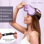 Silk Sleep Mask for Women, 100% Mulberry Silk Eye Mask, All-Silk Filled - Image 4
