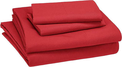 Amazon Basics Kid's Soft, Breathable, Easy-Wash Microfiber 4-Piece Sheet Set - Image 2