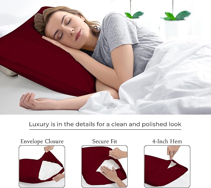 Royale Linens King Pillowcase Set of 2 - Image 7
