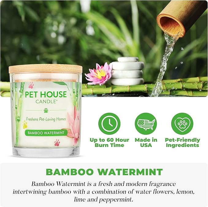 Pet House Candles, Clean Burning, Long Lasting Scented Pet Odor Candles - Image 2
