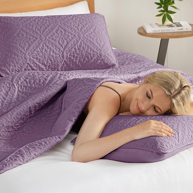 Exclusivo Mezcla Twin Quilt Bedding Set, Lightweight Soft Bedspreads Coverlets - Image 4