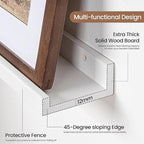 Picture Ledge Shelf, Floating Shelves Set of 2, 32 Inches Solid Wood Nursery - Image 4