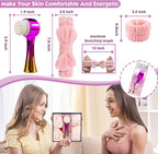 Facial Cleansing Brush 2 in 1Double-Sided Facial Cleaning Brush - Image 6