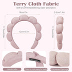 Ztomine Spa Headbands for Washing Face or Facial, Terry Cloth Headband Wash - Image 3