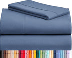 LuxClub 3 PC Sheet Bed Sheets Deep Pockets 18" Eco Friendly Wrinkle by LuxClub