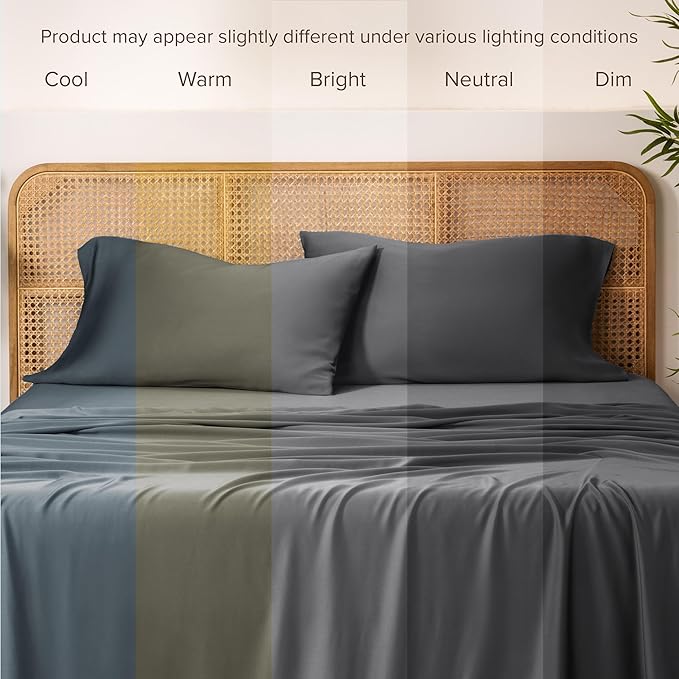 Bare Home 100% Rayon Made from Bamboo Luxury King Size Set of 2 Cooling - Image 5
