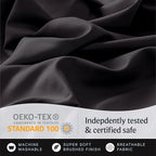 LuxClub 4 PC California King Sheet Set, Breathable Luxury Bed Sheets, Deep - Image 7