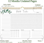 Habit Tracker Calendar, Aesthetic Daily Weekly Goal and Habit Tracker Journal - Image 5