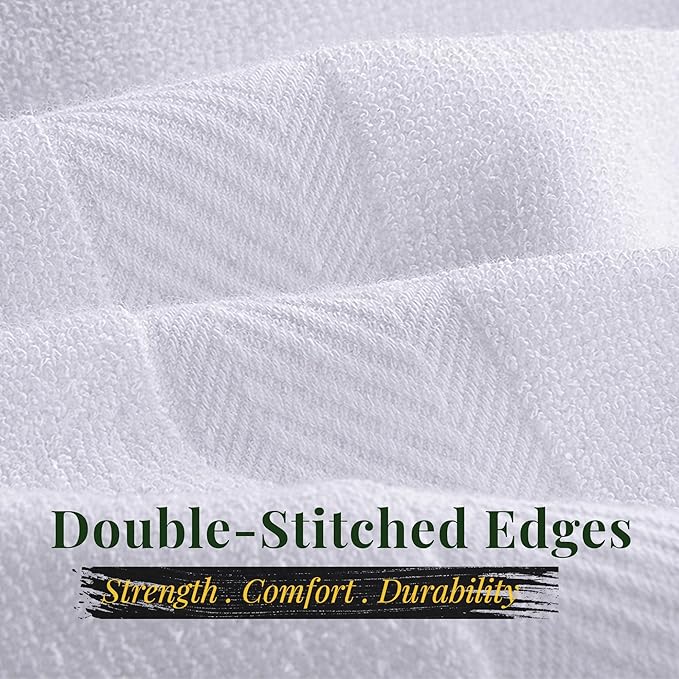 Pearl Linens Pack of 12 100% Cotton Bath Towels – 24x48 Quick-Dry, Lightweight - Image 5