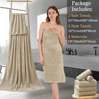 8 Piece Bath Towel Set-2 Oversized Bath Sheets, 2 Hand Towels, 4 - Image 7