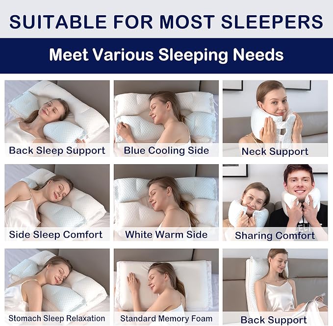 Memory Foam Bed Pillow，Adaptive Pillows - Image 4