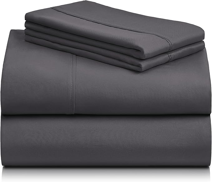LuxClub 4 PC Full Size Sheet Set Sheets Deep Pockets 18" Wrinkle Free Cooling - Image 9