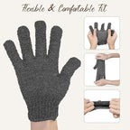 4 Pairs Exfoliating Gloves for Shower, Shower Gloves, Body Scrubber, Korean - Image 5