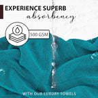 KAHAF COLLECTION 100% Cotton Bath Towels, 24x48 Pack of 6 Towels, Quick Dry - Image 6