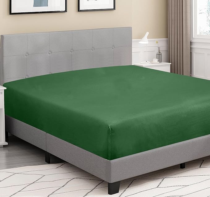 ROYALE LINENS 300 Thread Count 100% Long Staple Combed Cotton Fitted Sheet King - Image 3
