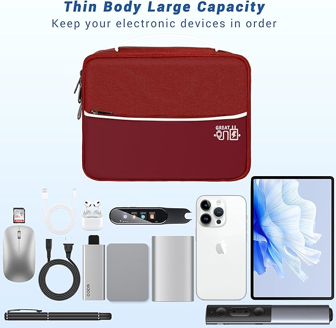 Electronics Organizer, Travel Cord Organizer Pouch, Portable Cable Organizer - Image 2