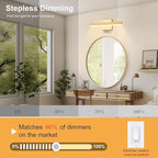 Gold Bathroom Vanity Light 15.75 inch, 14W Dimmable 5CCT LED Modern Bathroom - Image 5