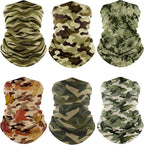 Fuinloth Neck Gaiter, 6 Pack Cooling UV Protection Bandana Face Mask Gator Scarf by fuinloth