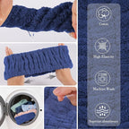 DiyJibb 9 Pcs Spa Headband for Washing Face, Skincare Headband and Wristband Set - Image 7