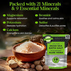 Aromasong Dead Sea Salt with Organic Aloe Vera, Spa Bath Salts, 19 Lbs Fine - Image 4