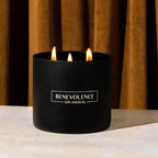 Benevolence LA 3 Wick Candle, Charcoal Large Scented Candle | Soy Candles | - Image 7