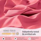 LuxClub 5 PC Sheet Set Bed Sheets Deep Pockets 16" Eco Friendly Wrinkle Free - Image 5